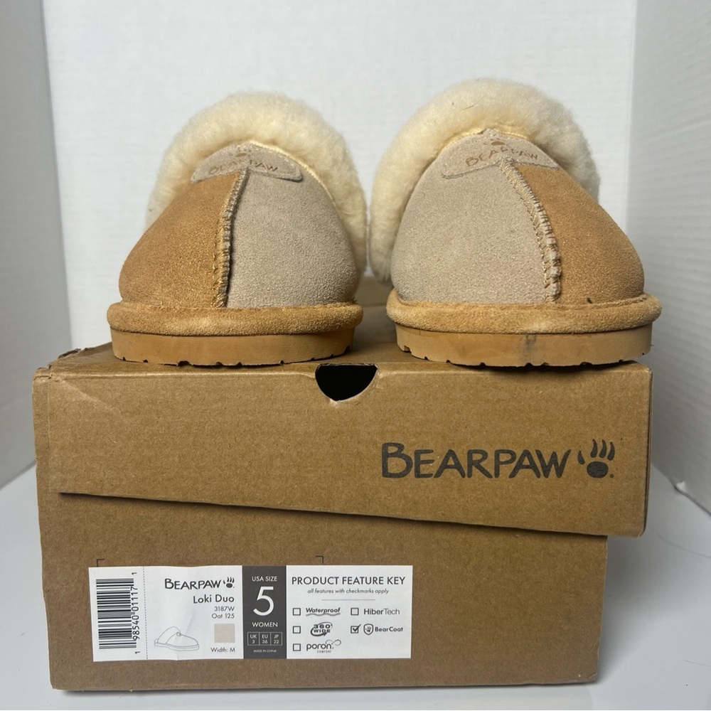 BearPaw Loki Duo Slippers Size 5 NIB